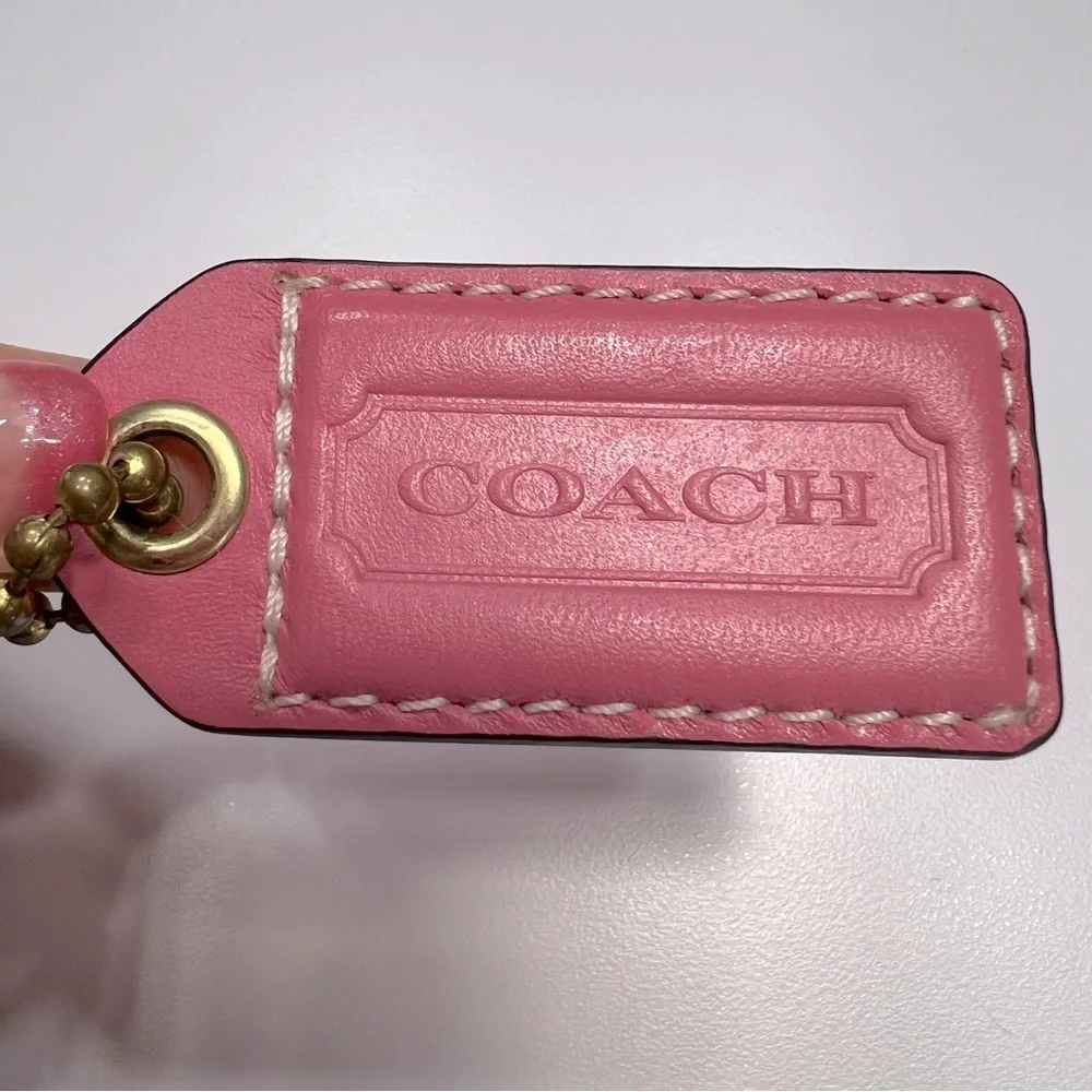 Coach Pink Bag Tag - Picture 5 of 6